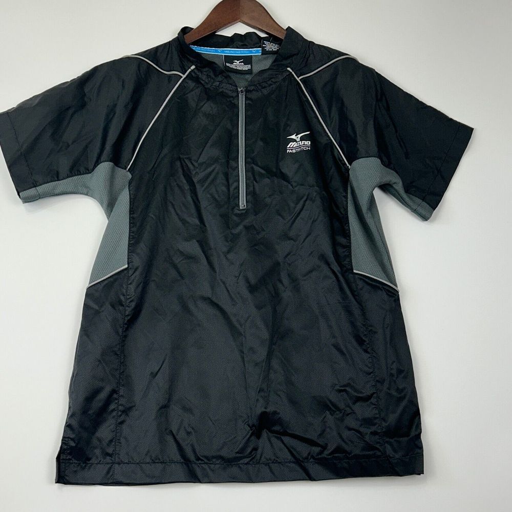Mizuno Black and Gray Windbreaker Jacket